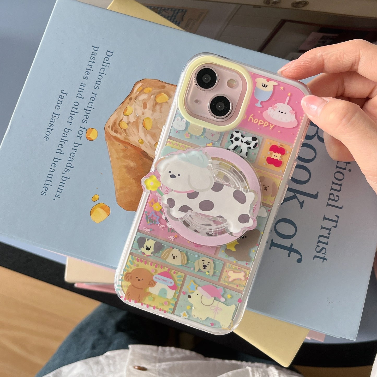 Artsy Puppy Phone Case + Magnetic Phone Holder