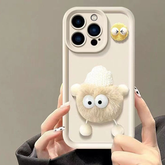 Cozy Beige Furball Phone Case